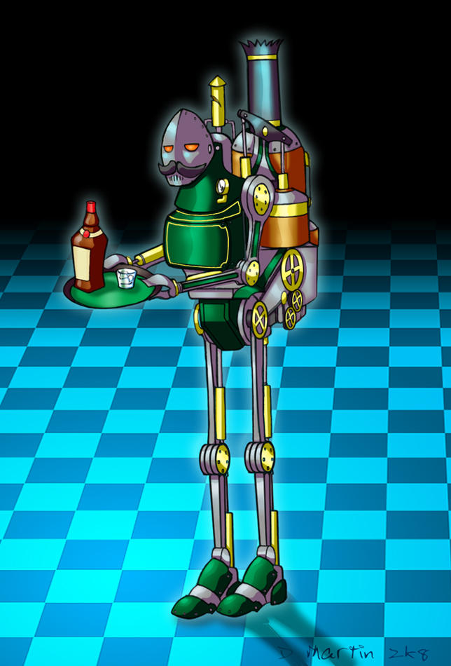 Steam Powered Robot Butler by penguin-commando on DeviantArt