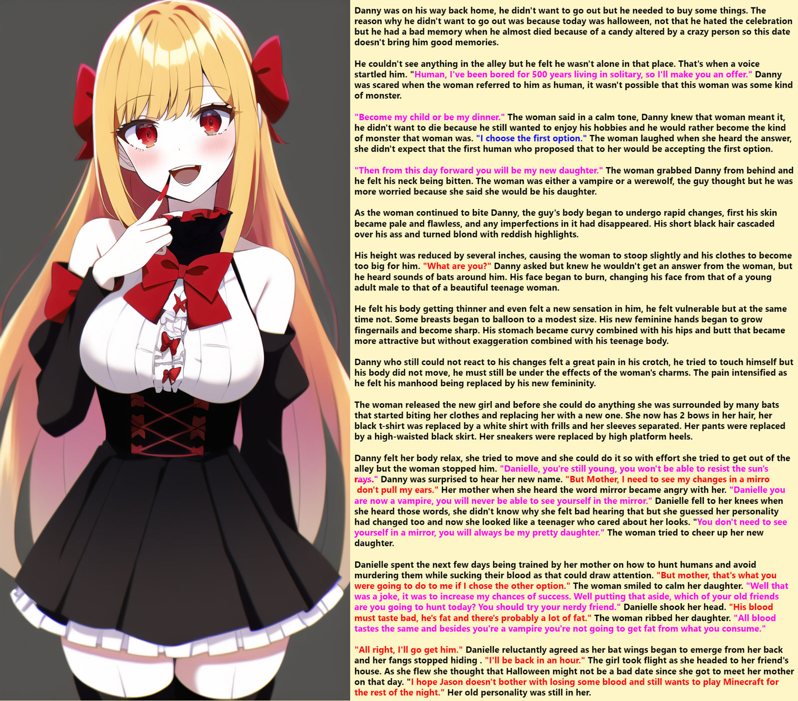 TG Caption - Halloween by Dannyblues24 on DeviantArt