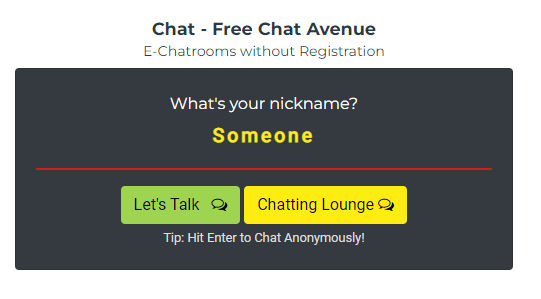 Chat avenue app