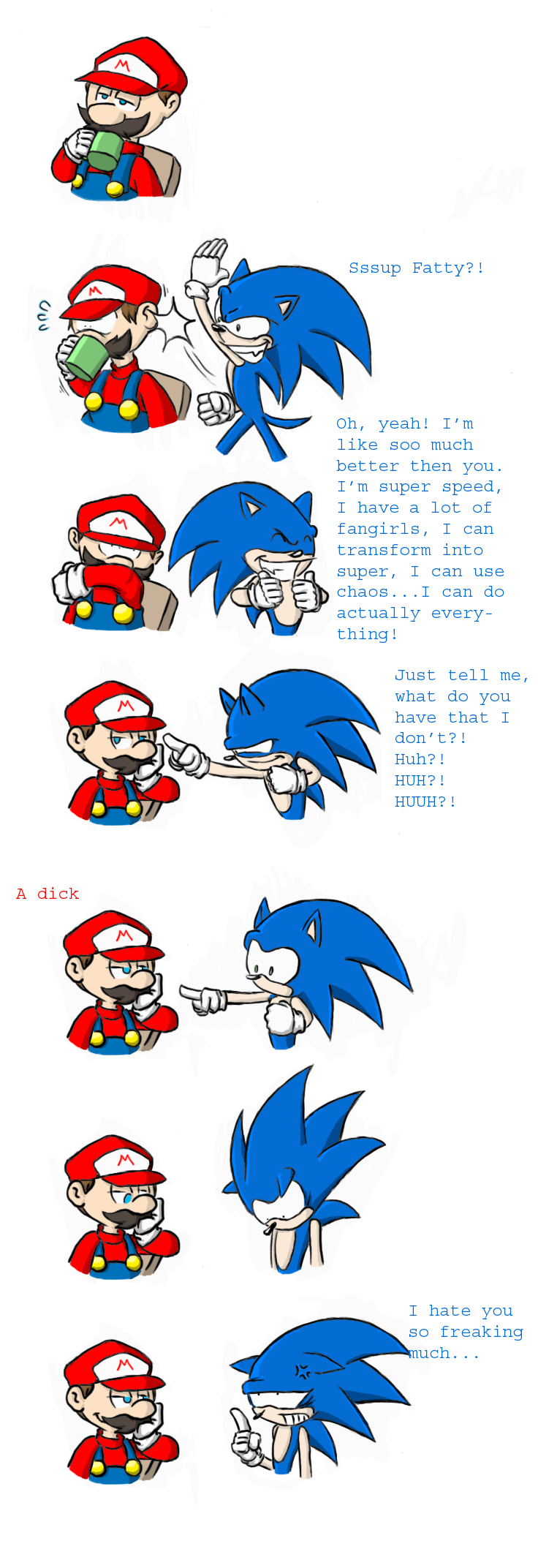 Mario vs Sonic