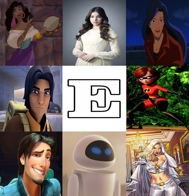 My favourite characters with E by GokuSS7 on DeviantArt