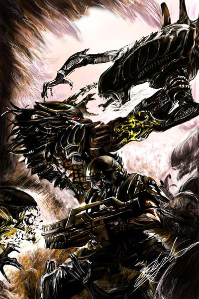 Comics Aliens Vs. Predator: Three World War HD Wallpaper
