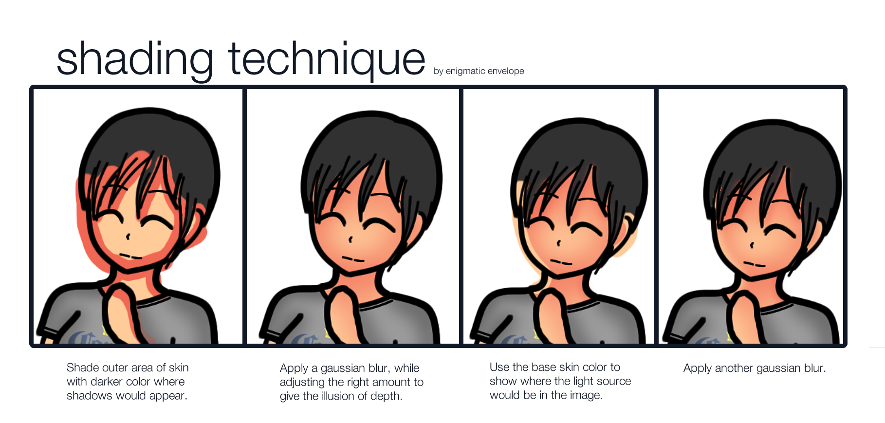 Shading Technique! by EnigmaticEnvelope on DeviantArt