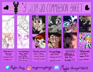 Commission sheet 2019-20