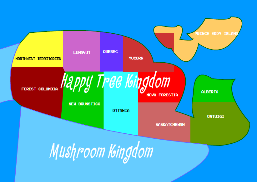 HTF - Map of Happy Tree Kingdom