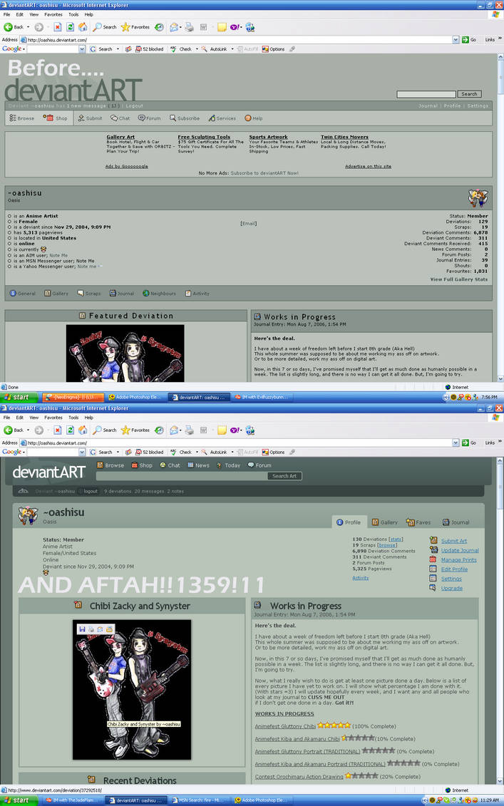 Before and Aftah by oashisu on DeviantArt