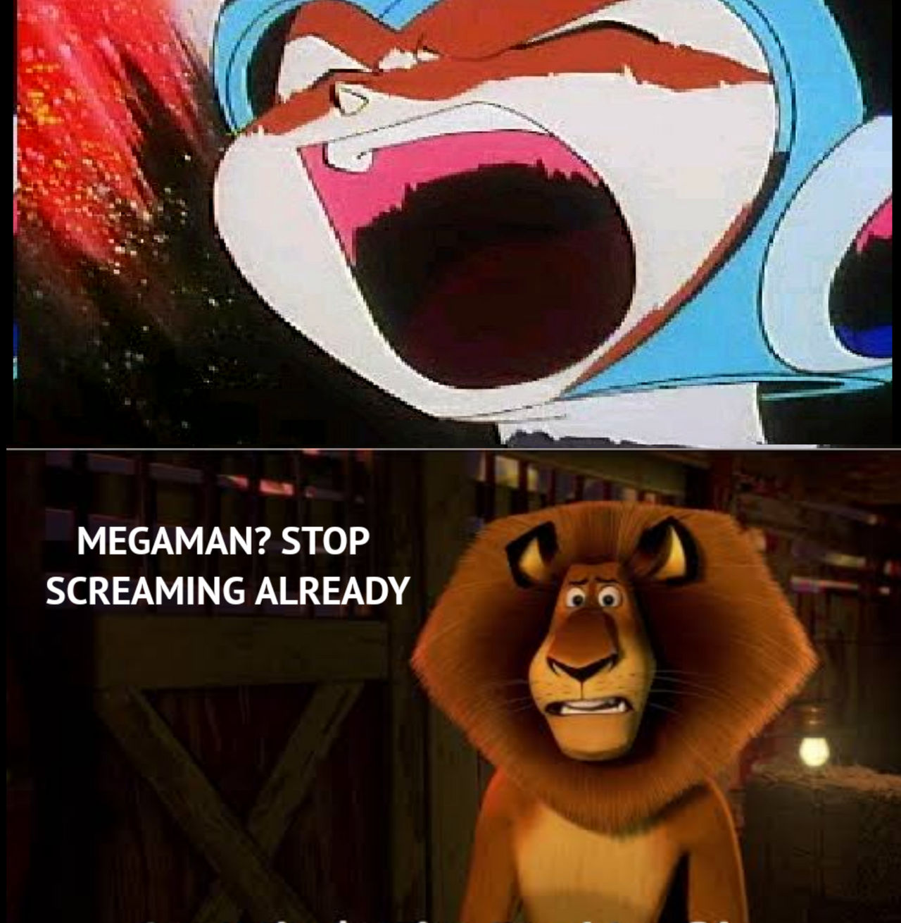 Mega Scream Alex the Lion Hears Mega Man's Scream by r-i-c-a-r-d on DeviantArt