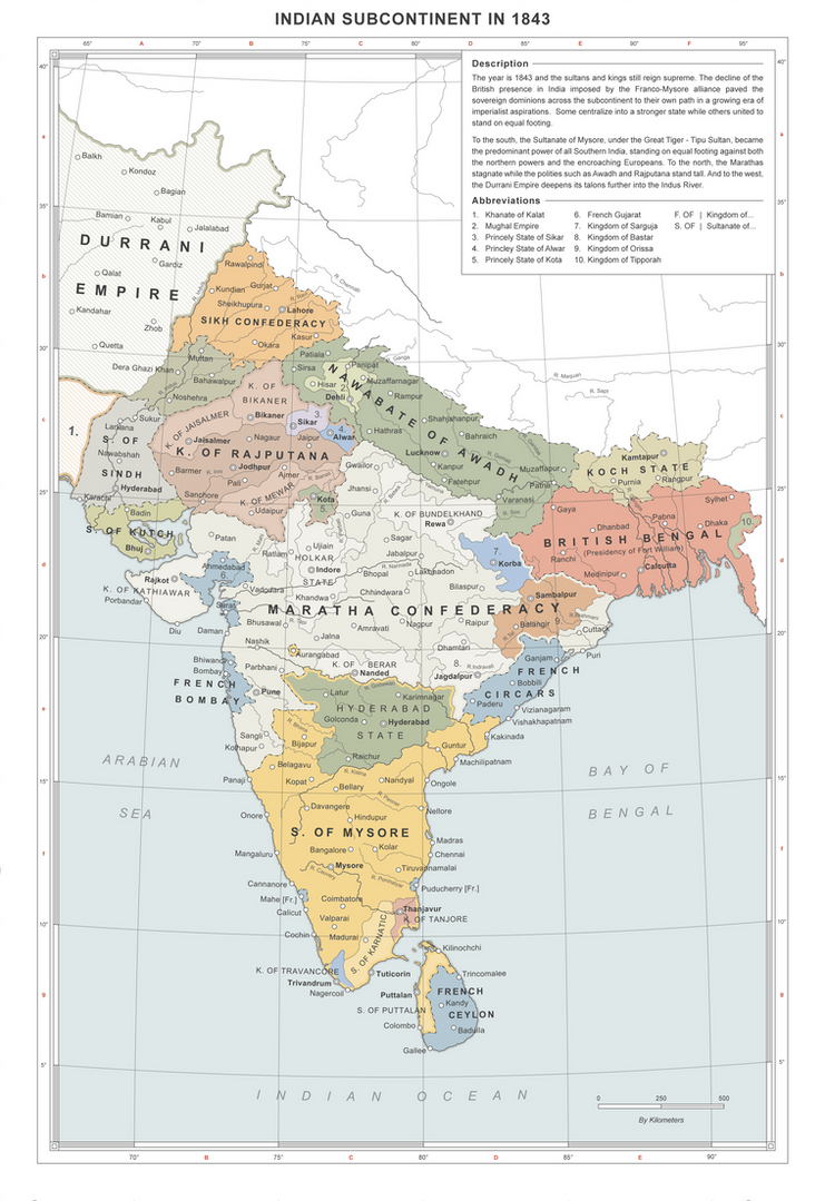 Indian Subcontinent Rise Of Tipu Sultan 1843 By ShahAbbas1571 On indian-subcontinent-rise-of-tipu-sultan-1843-by-shahabbas1571-on