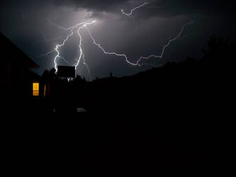 Night Lightning in Rexburg