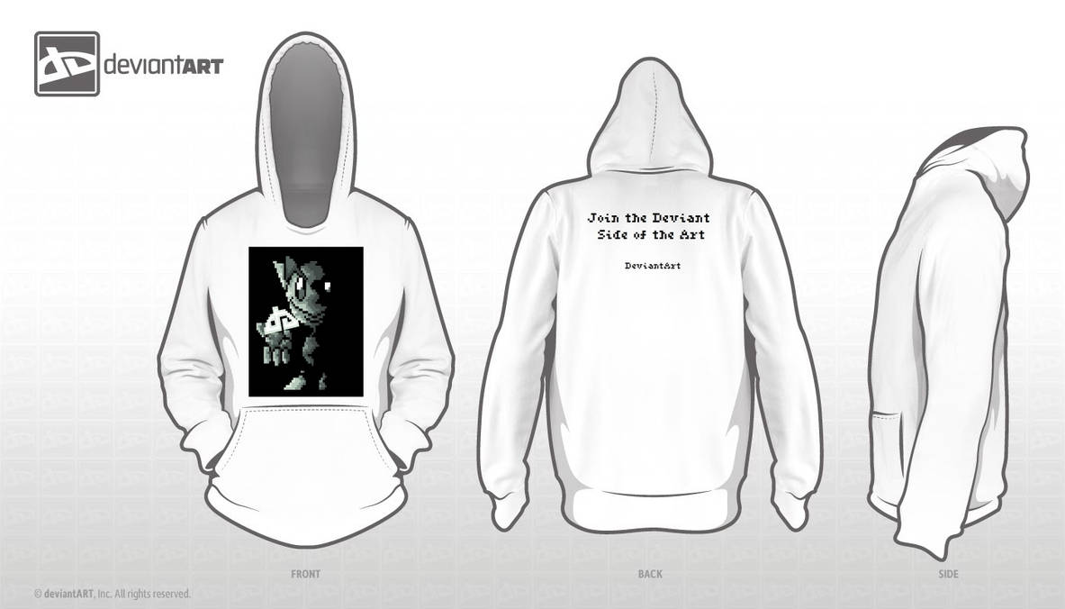 Hoodie Drawing From The Side