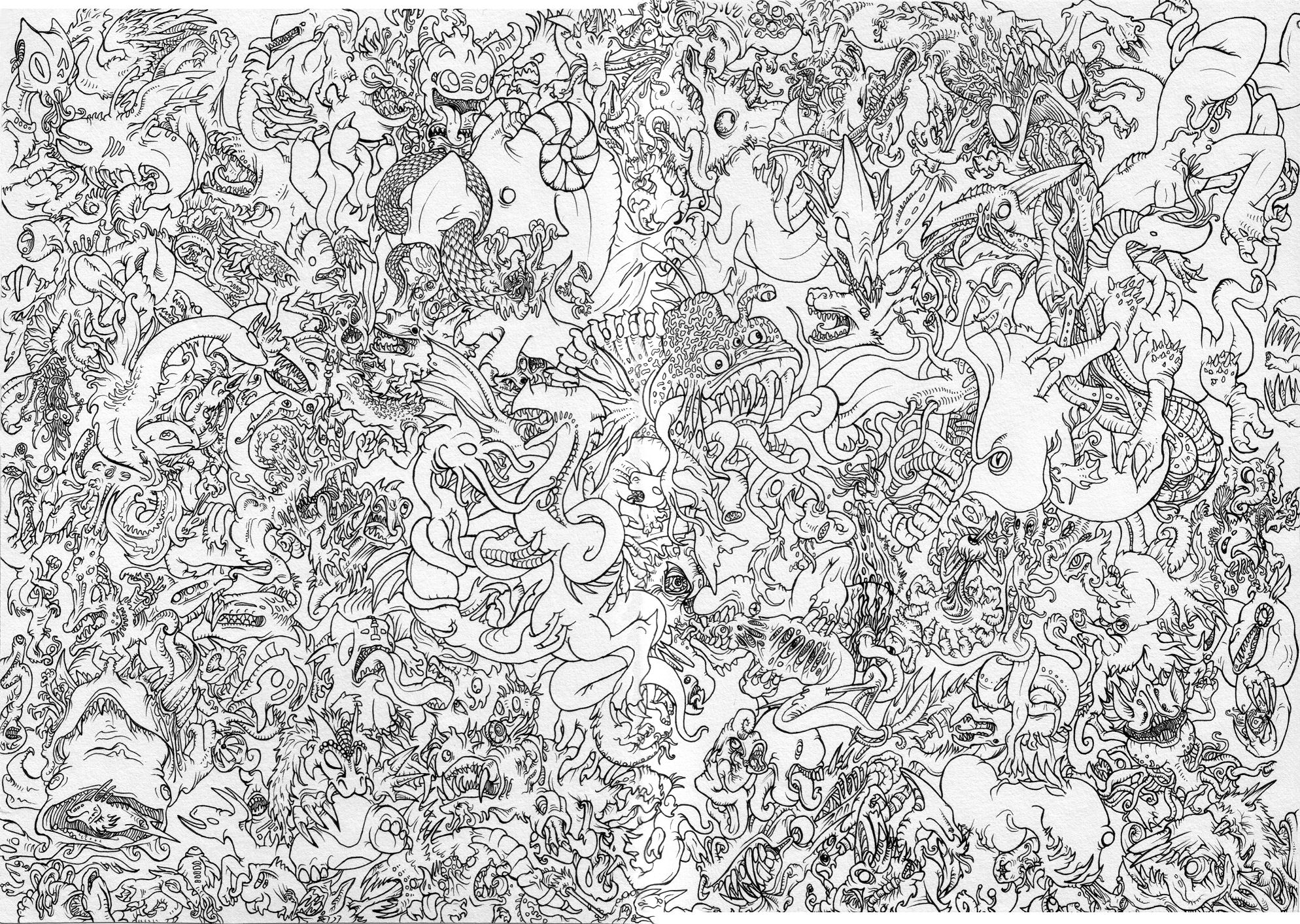 128 creatures by Black-Charizard
