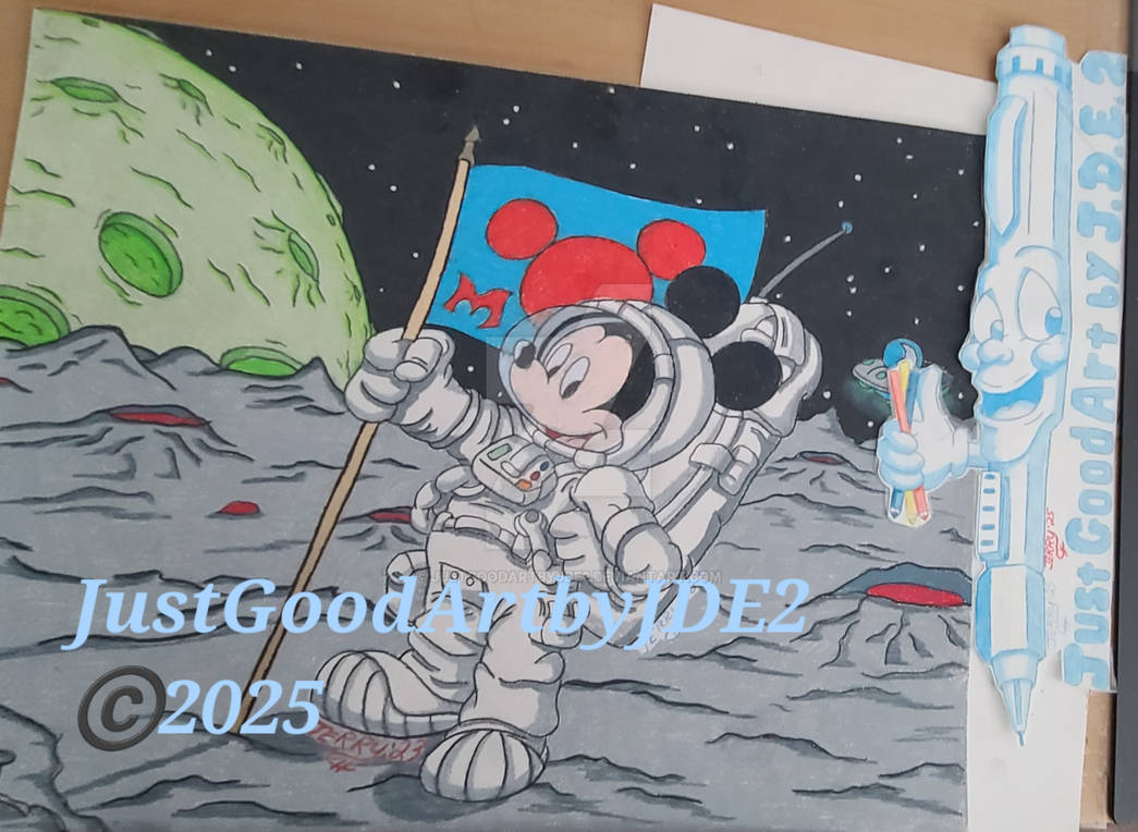Mickey Mouse in Space art by JustGoodArtbyJDE2 on DeviantArt