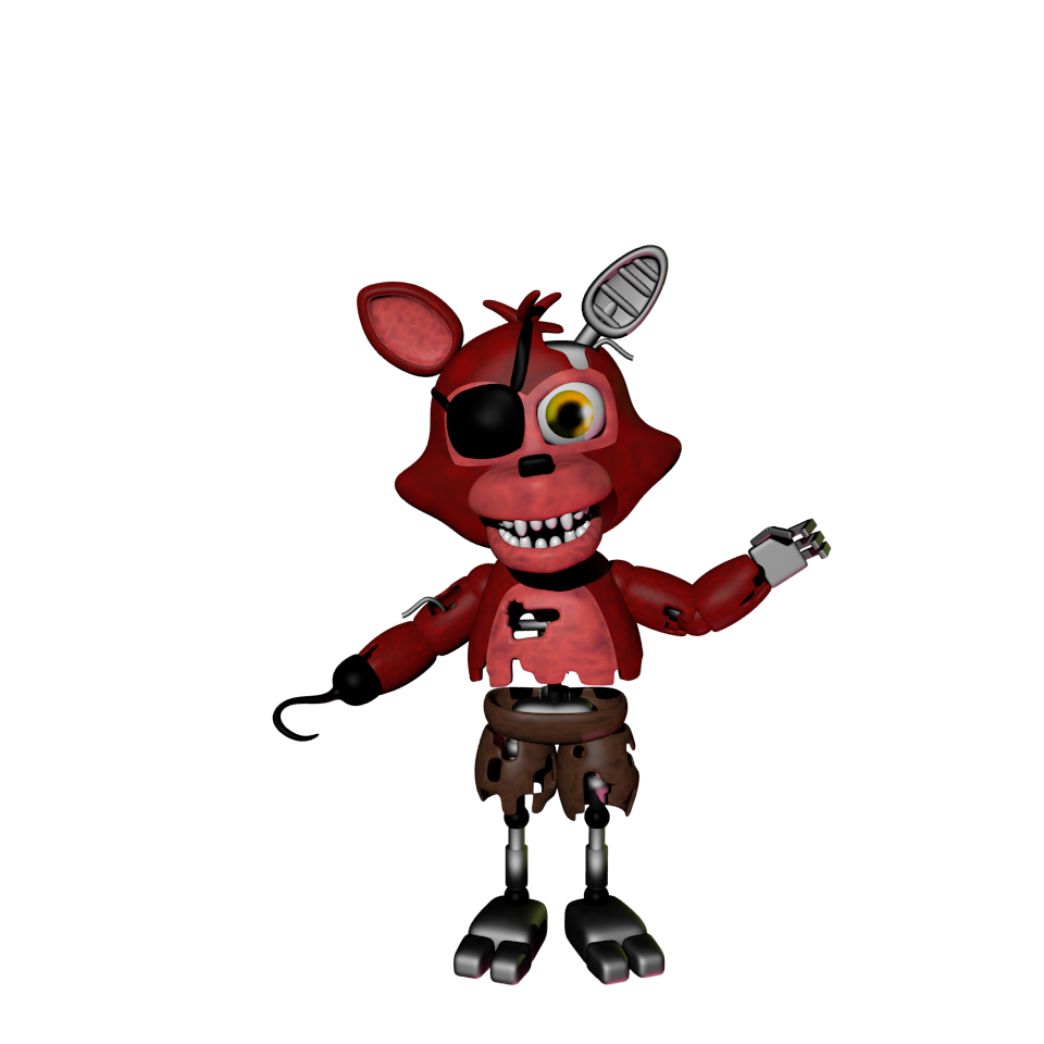 Adventure Withered Foxy Render by KingAngryDrake on DeviantArt