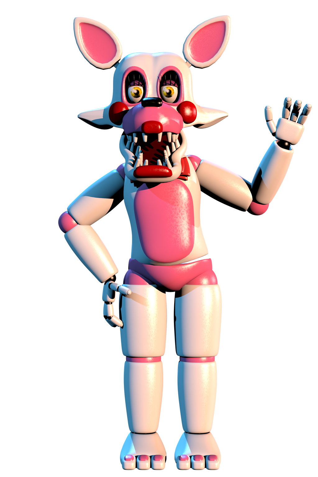 Toy Foxy v4 female render by mouse900 on DeviantArt