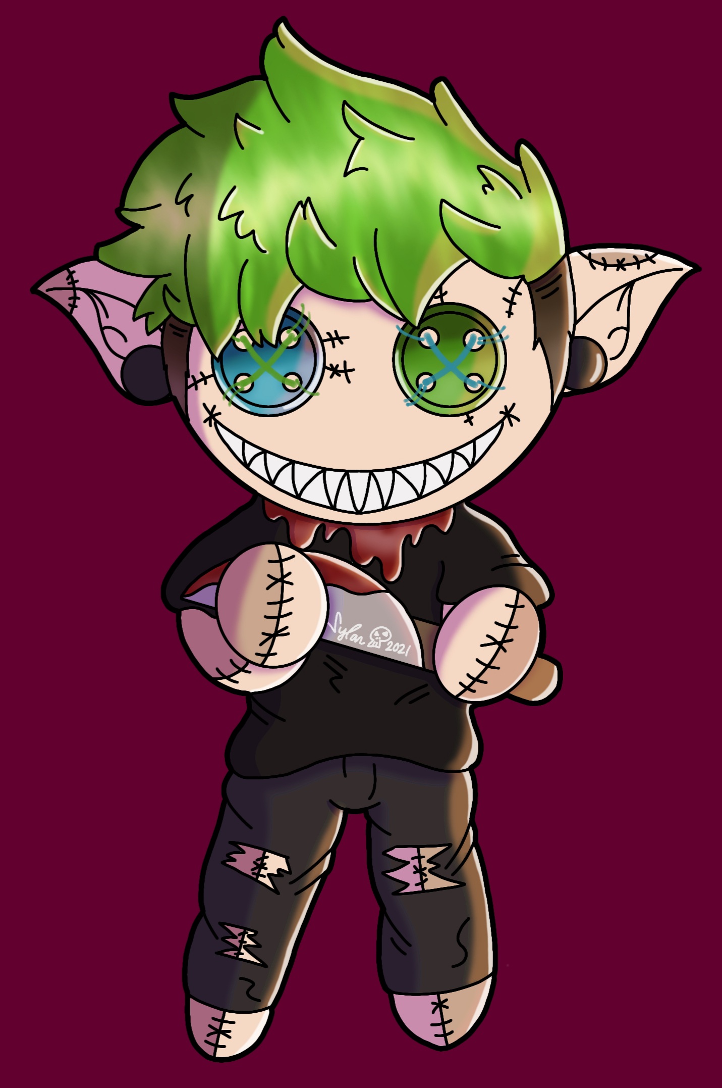 Antisepticeye Voodoo Doll by JCRPrints on DeviantArt