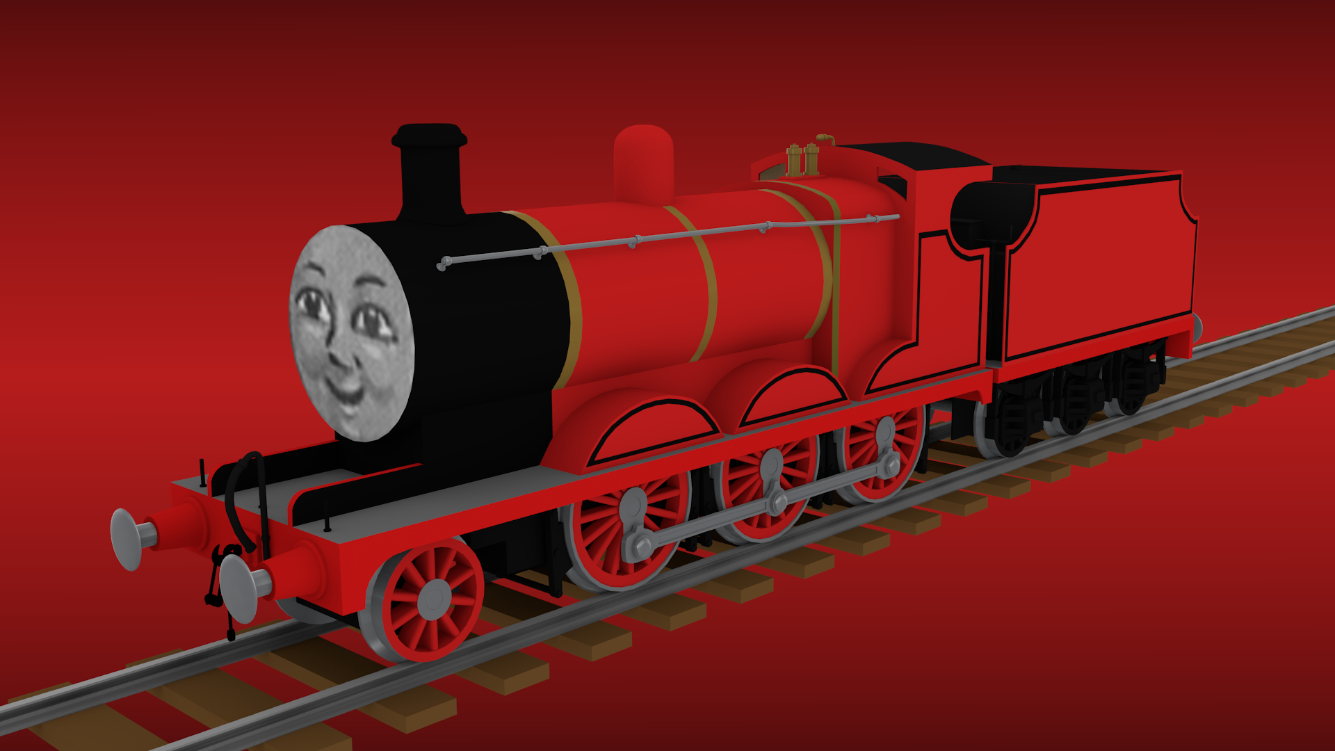 The Second Red Engine Rws Reginald Dalby second red engine by MaxtheModellingDude on DeviantArt