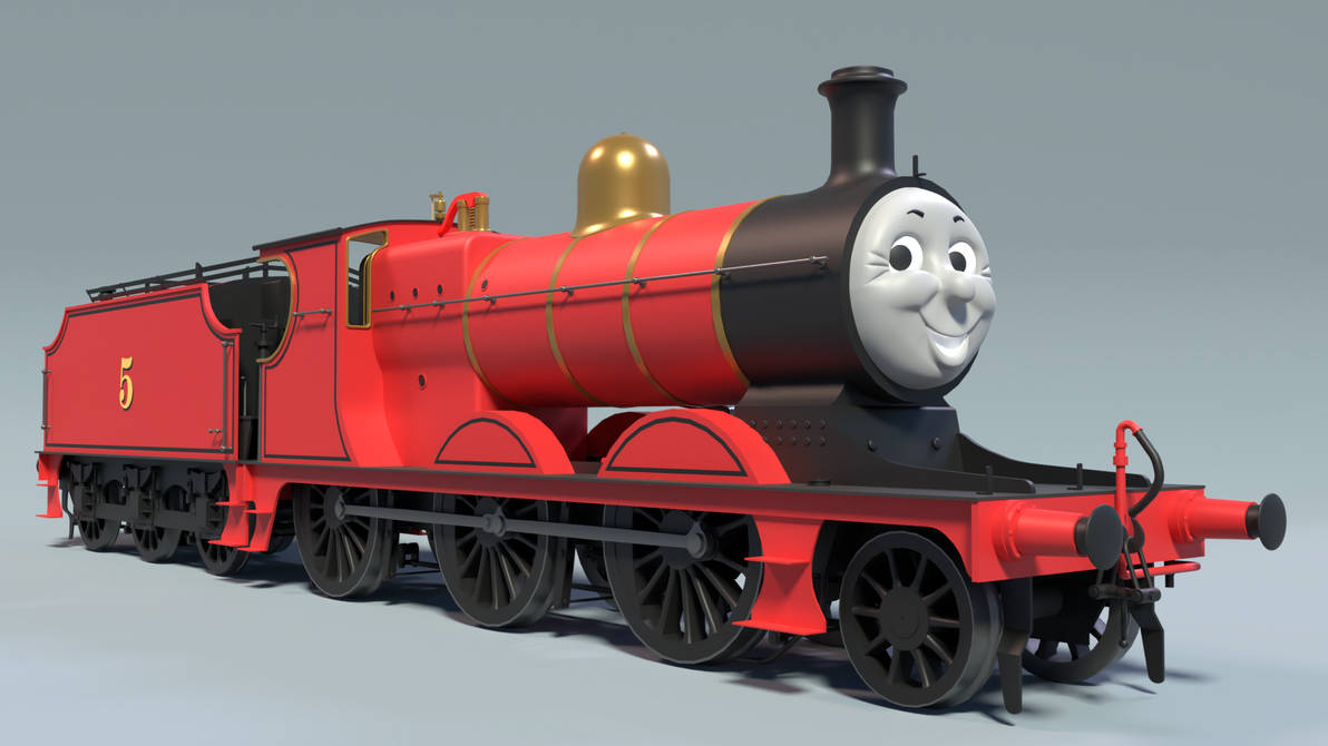 RWS James the Red Engine (1925-1965) by MaxtheModellingDude on DeviantArt