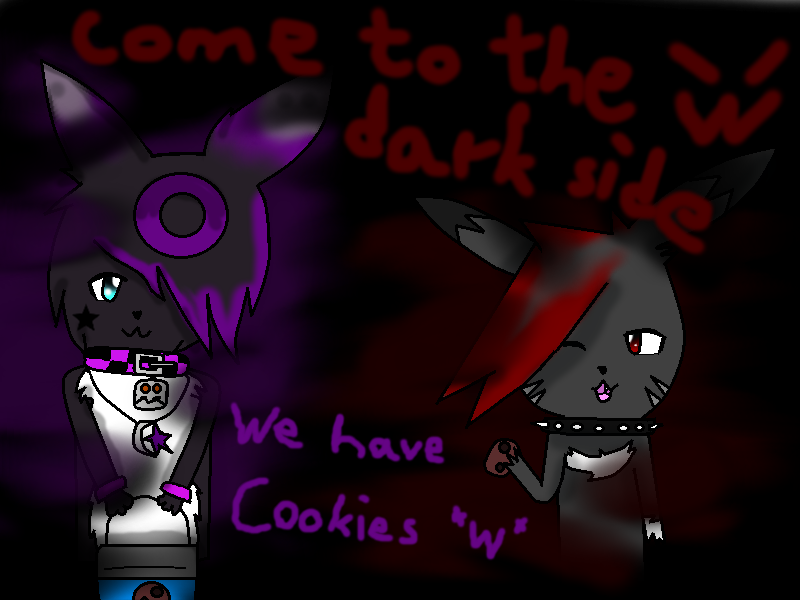 .:Akito and Nightey dark side and cookies:.