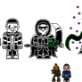 No AU - Piggie as Asriel Battle OverWorld Sprites