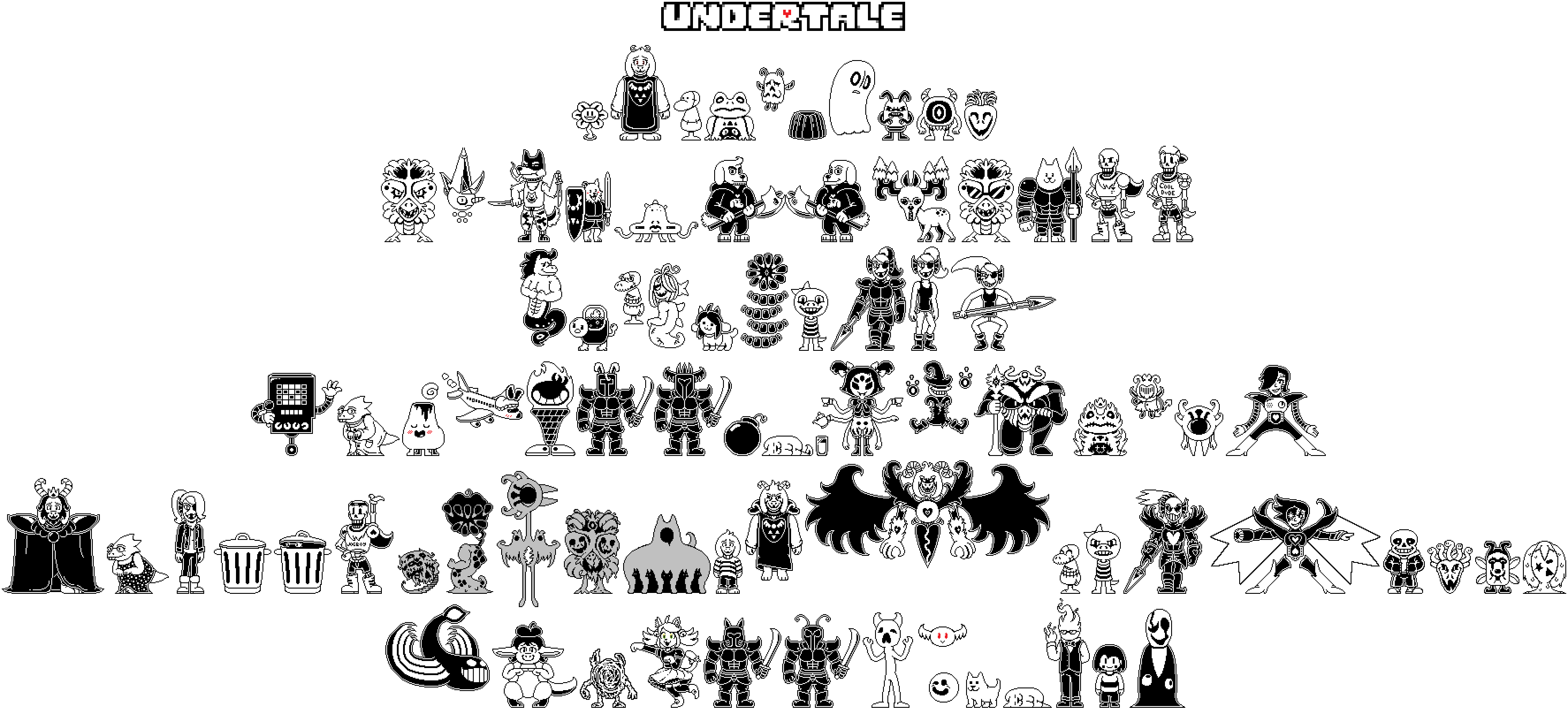 Undertale Sprite Flowey Overworld, sprite transparent background