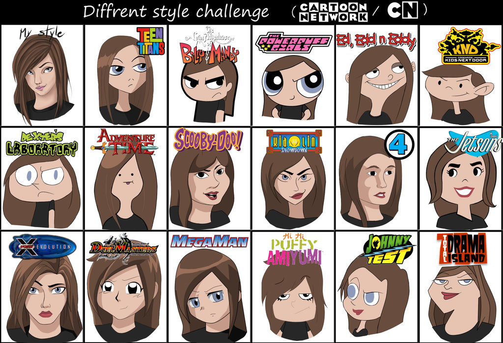 Diffrent Cartoon Style Deviantart Diffrent style challenge: Cartoon Netwoork by xLittleBigChaosx on ...
