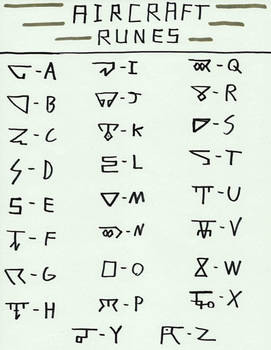 aircraft runes translation and history