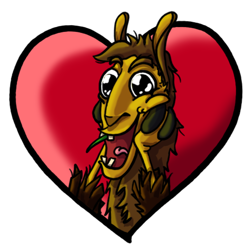 Llama Love Sticker