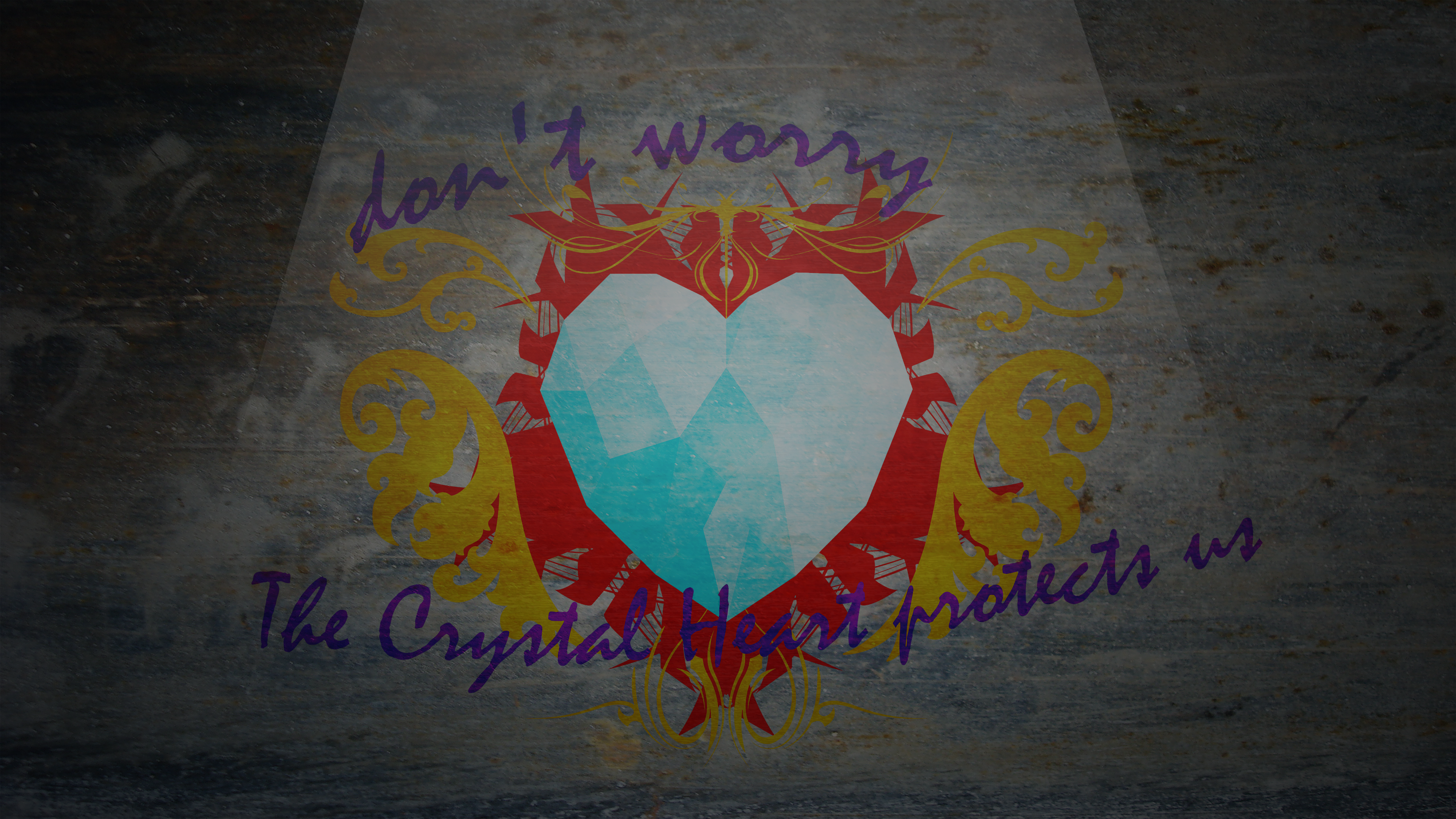 the Crystal Heart Protects us (wallpaper edition)