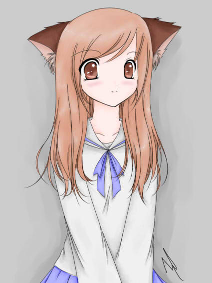 Anime Cat Girl by HauntedShadowWolf on DeviantArt