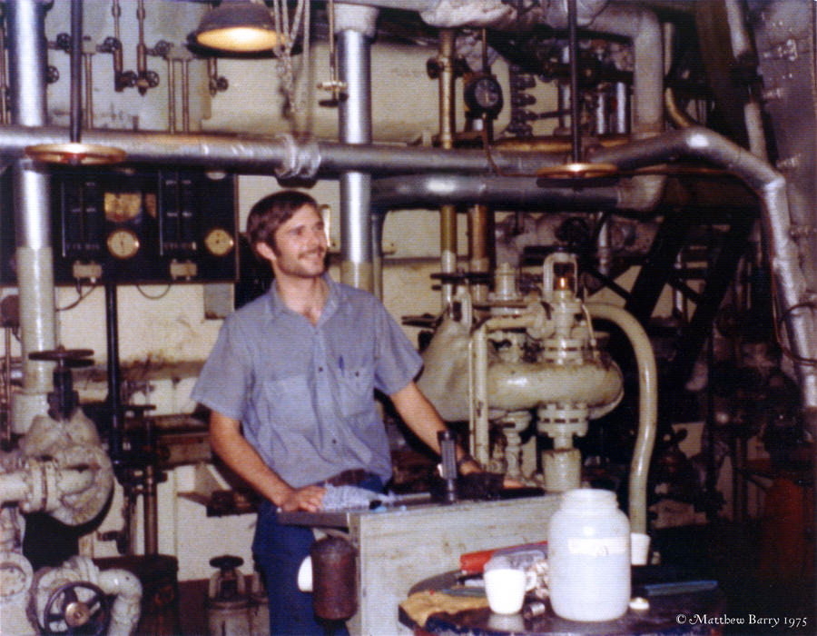 Me in an Engine Room, age 19