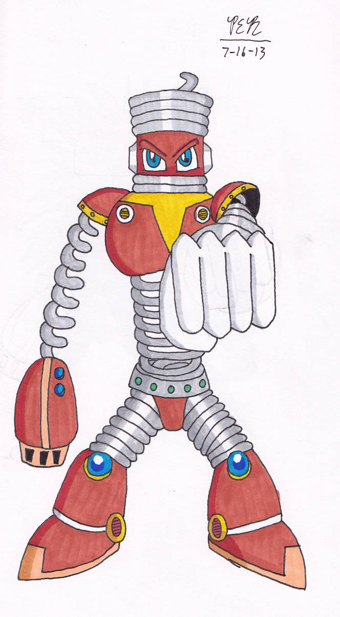 Spring Head Man Mega Man Warriors #53: Spring Man by NinjaDude719 on DeviantArt