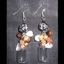 Glass bottle earrings - V2