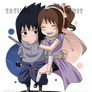 CM- chibi Sasuke and OC