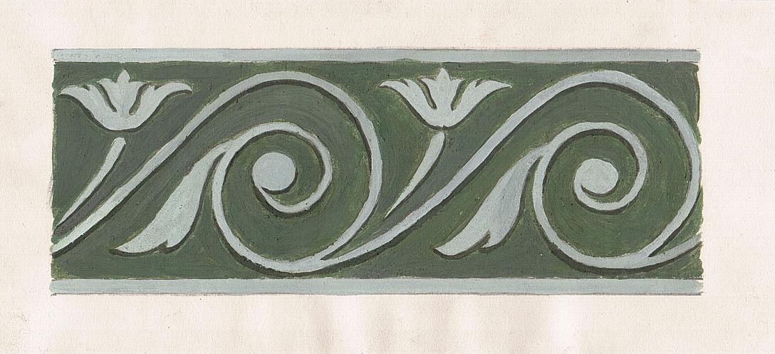 Roman Scroll Pattern Tempera Ornaments - Renaissance Vitruvian Scroll by VesaiasTheValiant ...