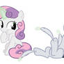 Sweetiebelle tickles Rumble 