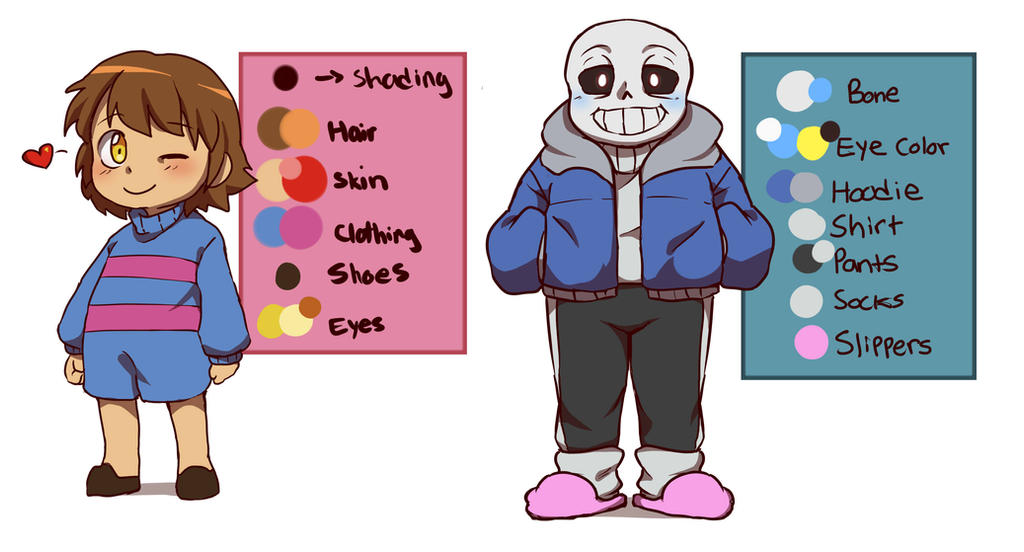 DeterminationTale Frisk And Sans Color Palette By CreatorOfCastell On determinationtale-frisk-and-sans-color-palette-by-creatorofcastell-on