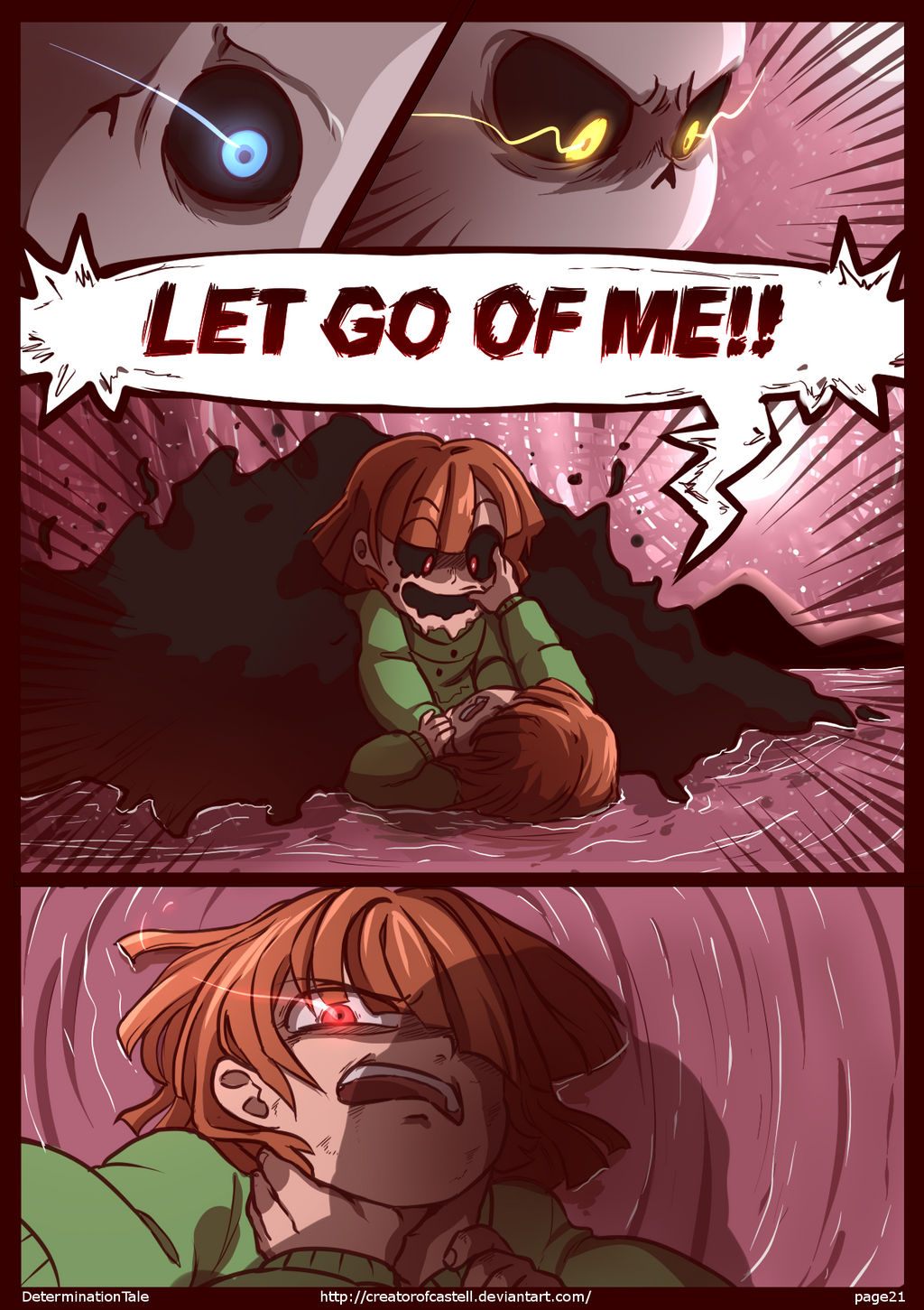 DETERMINATIONTALE COMIC - Page 21 by CreatorOfCastell