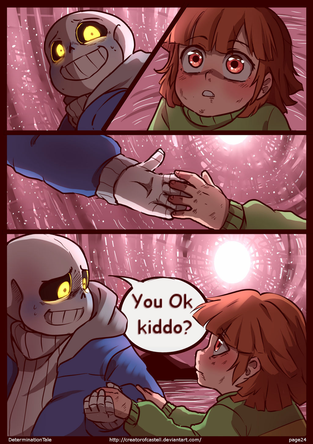 Determinationtale Comic Page 24 By Creatorofcastell On Deviantart