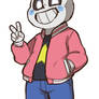 Sans dressed as Steven Universe