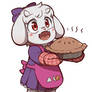 Smol Toriel and her first pie