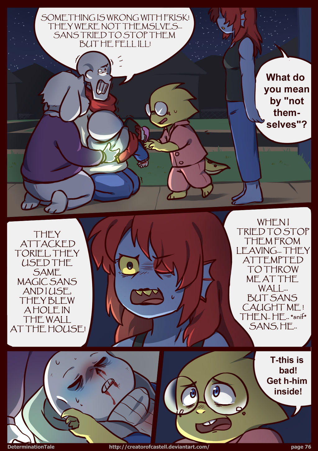 DETERMINATIONTALE COMIC Page 76 by CreatorOfCastell on DeviantArt