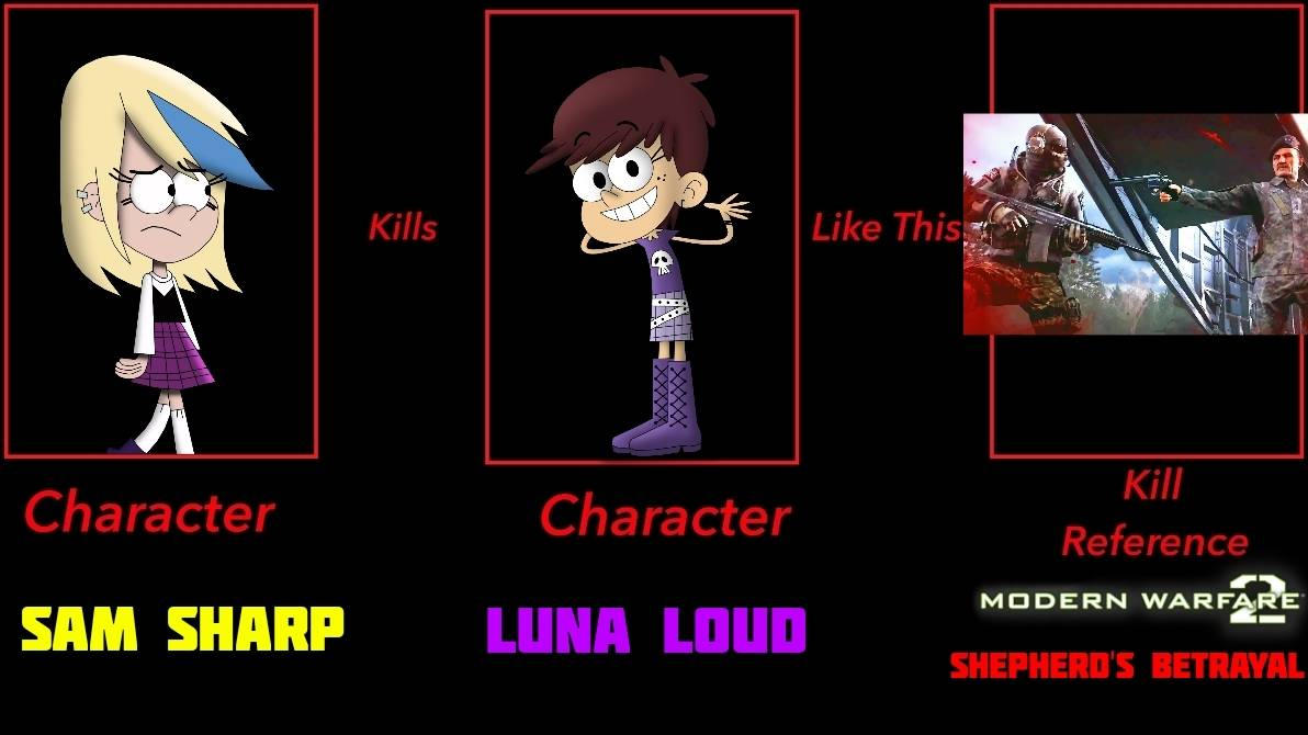 What if Sam Sharp betrayed Luna Loud? by Eliel217 on DeviantArt