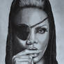 Rihanna - Tonal Pencil Drawing