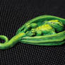 Dragon pendant - green