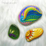 Painted pebbles