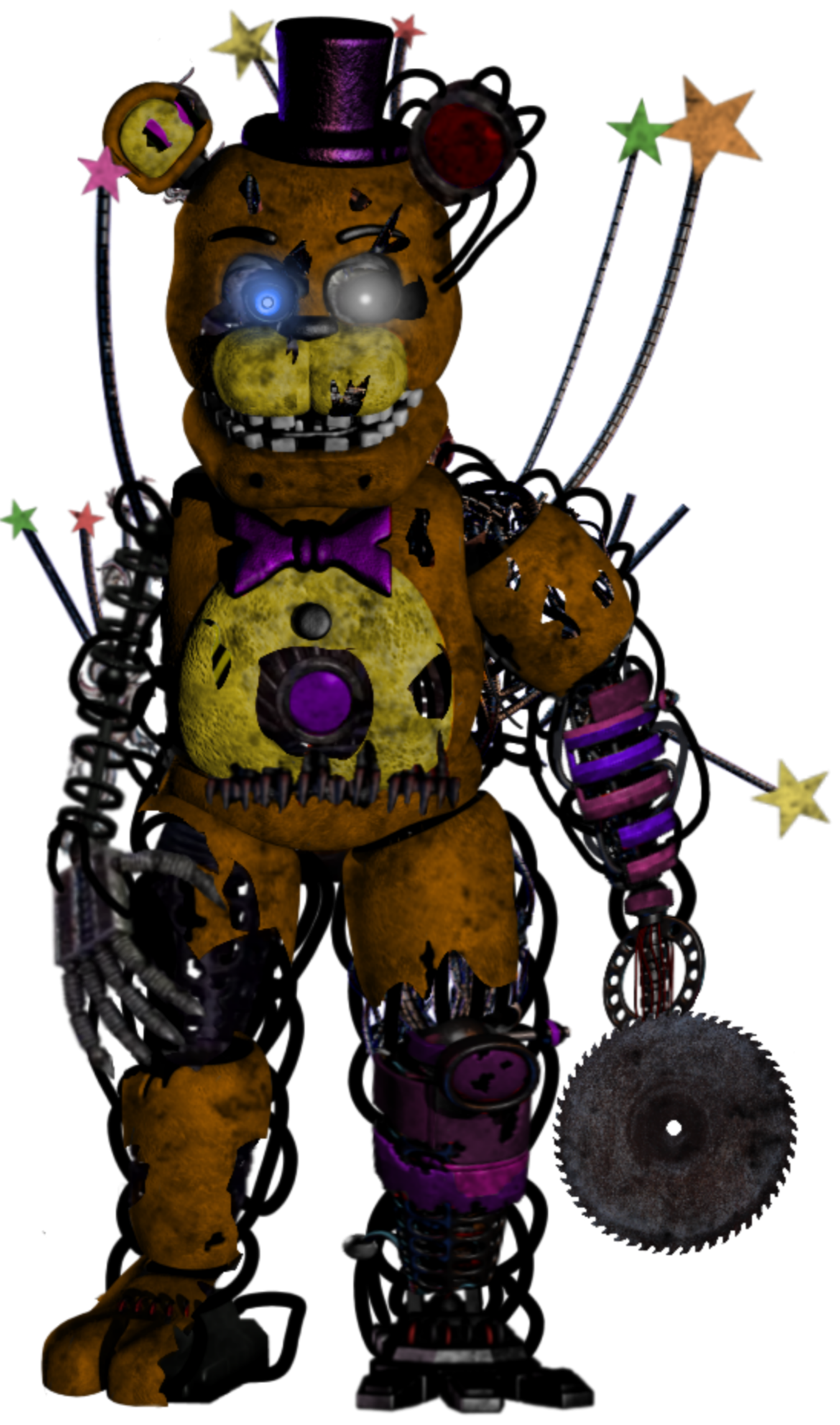 Scrap Fredbear UCN by FNAF-everywhere on DeviantArt  Fnaf characters,  Nightmare toy bonnie, Five nights at freddy's