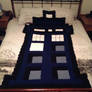 8-Bit Tardis Afghan