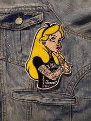 Grunge Alice Iron-On Patch by AmandaJayne00