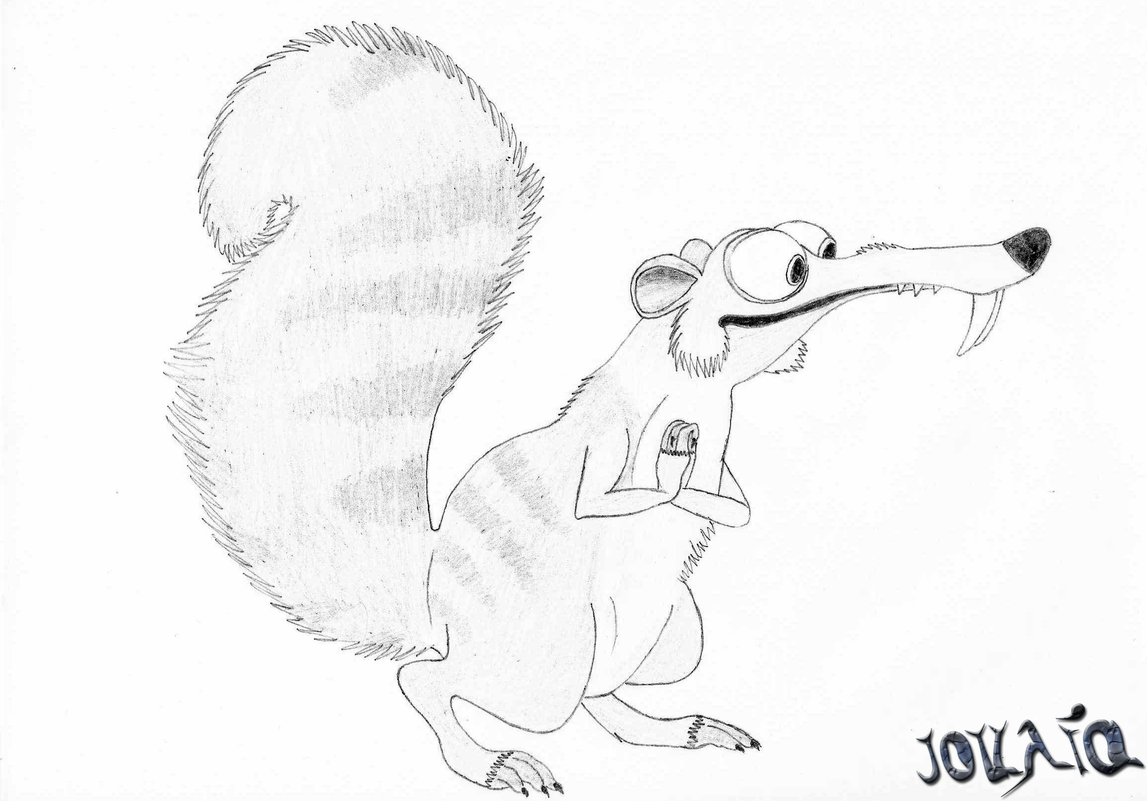 The saber-toothed squirrel Scrat