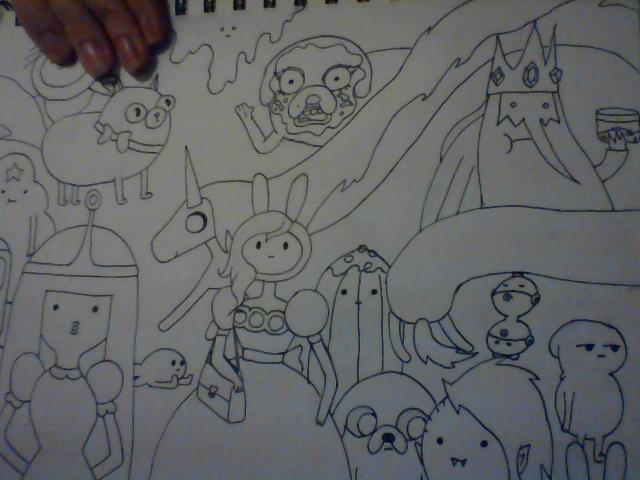 Close up of Adventure Time pic by eldog123 on DeviantArt